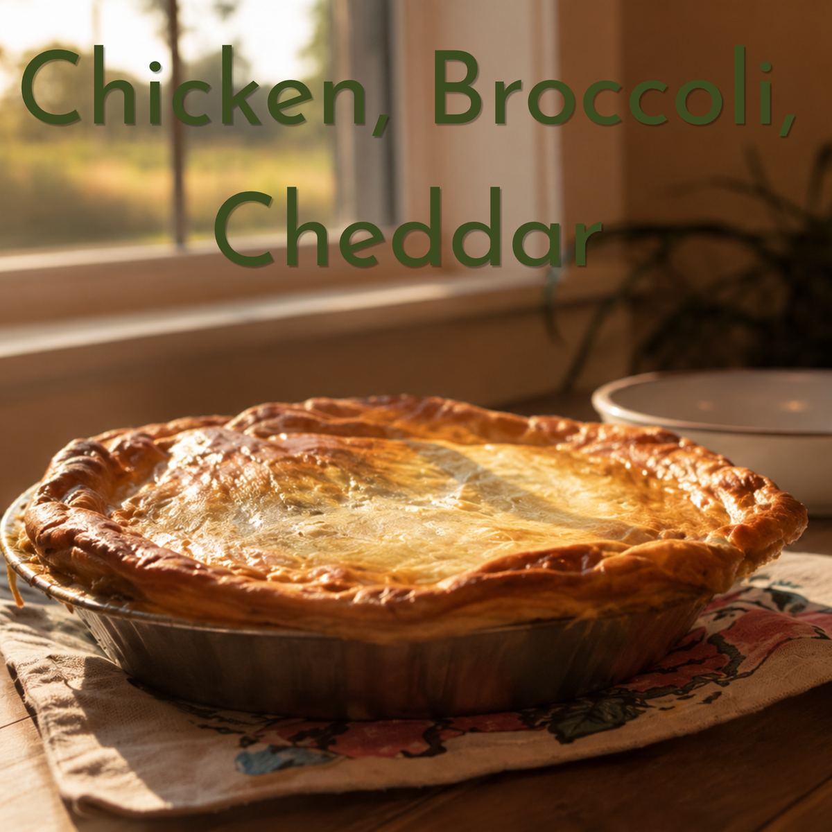Family Size Pot Pie - Chicken, Broccoli & Cheddar