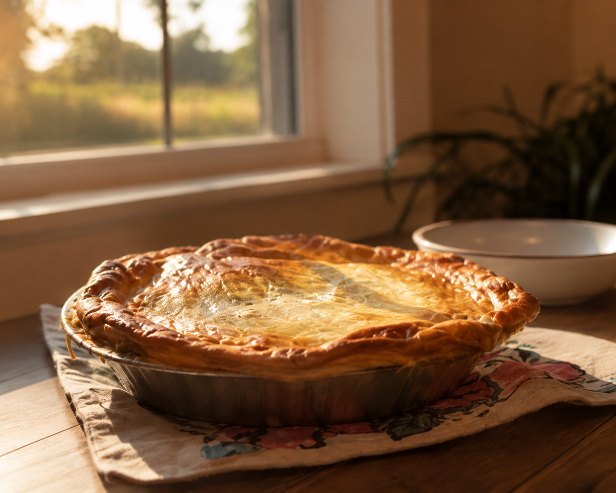 Family Size Pot Pie - Bacon Cheeseburger